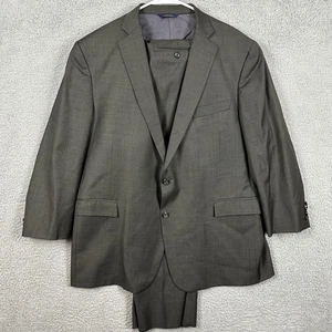 Brooks Brothers 1818 Regent Wool 2 Piece Blazer Pants Mens 48R 40X25 Gray Saxxon - Picture 1 of 18