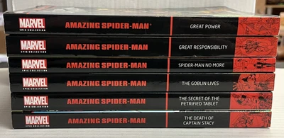 AMAZING SPIDER-MAN EPIC COLLECTION Vols. 1 2 3 4 5 6! OOP - Great Power! USED - Image 1 of 2