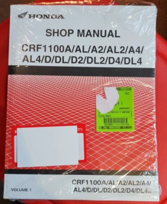 OEM GENUINE HONDA CRF1100 2020-2025 MOTORCYCLE WORKSHOP MECHANICS MANUAL - Image 1 of 3