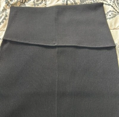 NUEVO CON ETIQUETAS Helmut Lang Falda Asimétrica Plegable Viscosa Elástica Acanalada Negra M Foto 1 de 4