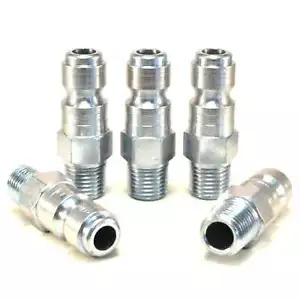 Tru-Flate raccordi tubo aria accoppiatore rapido auto 3/8 corpo x 1/4 NPT MADE USA - Foto 1 di 2