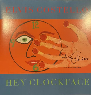 Elvis Costello ‎SIGNED Hey Clockface Exclusive Limited Edition Marble 2x Vinyl Foto 1 de 2