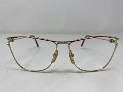 Safilo Италия PORTEOLIO 206 662 52-14-135 красный/золотой полный ободок очки AS35 - Изображение 1 из 4