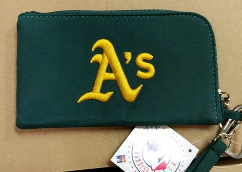 Oakland Athletics A's ID Wallet Wristlet Cell Phone Case Charm 14 Purse Gift Cover