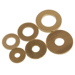 Massives Messing dicke flache Unterlegscheiben passend für M2 M2.5 M3 M4 M5 M6 M8-M20 Schrauben - Bild 1 von 5