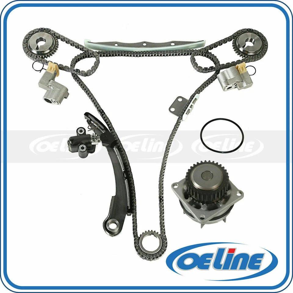 Kit de cadena de distribución con bomba de agua para 03-09 Nissan Altima Quest Máxima 3,5 L Foto 1 de 4