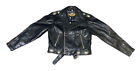 Vintage Harley Davidson Women's Medium Hacienda Black Leather Concho Jacket