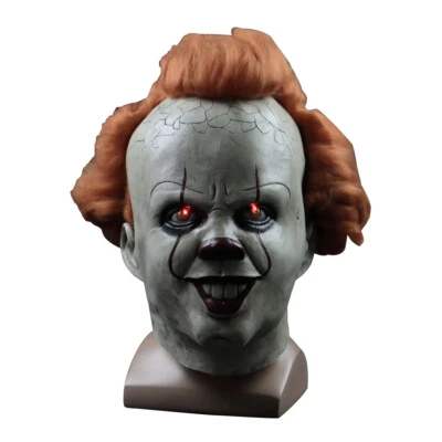 Halloween LED Pennywise Mask 2019 It Joker Chapter Two Cosplay Scary Clown Masks - image 1 of 4