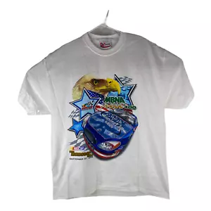 2003 MBNA America The Monster Mile Chase Authentics Large White Nascar T-Shirt - Picture 1 of 9