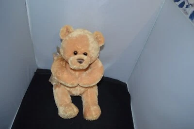 2014 Animal Adventure Brown Beige Tan 10 in Plush Teddy Bear with Brown Bow G8 - Image 1 of 3