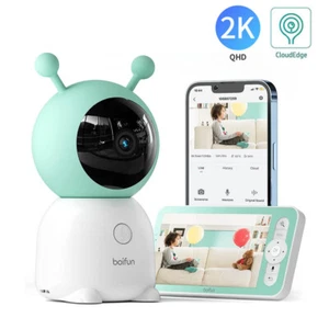 BOIFUN 1080P Babyphone mit 5" LCD Kamera PTZ 360° Baby Monitor mit Nachtsicht - Afbeelding 1 van 8