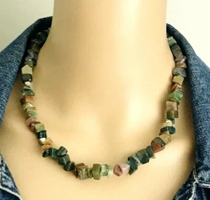 Multi Semi Precious Gemstone Strand Necklace - Picture 1 of 6