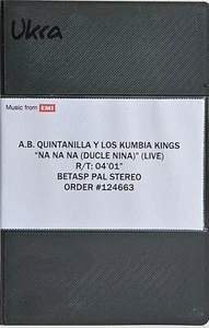 A.B. QUINTANILLA Y LOS KUMBIA KINGS - NA NA NA..(PROMO, Betacam SP, PAL, Stereo) - Foto 1 di 2