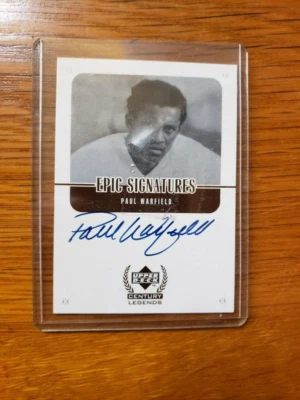 Paul Warfield AUTO 1999 Upper Deck Century Legends Epic Signatures HOF - Image 1 of 2