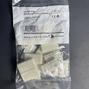 Bag of 20 Siemon Connecting Block Modules 100.3799 Connector New - Afbeelding 1 van 6