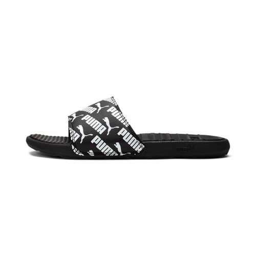 Sandalo uomo PUMA Cool Cat Slide. Logo nero multibianco taglia 11