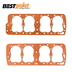 Head Gasket PAIR FOR Ford Mercury 8BA SV Flathead V8 1948-1953 Copper Oversize - Picture 1 of 1