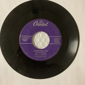 Dean Martin Vinyl Record 45rpm Forgetting You - Return To Me - Picture 1 of 5