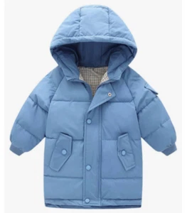 baby boys girls windproot puffer Jacket cute hooded solid cost casual fashion - Picture 1 of 5