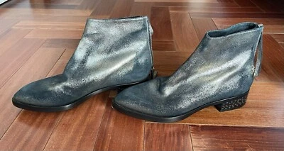 Botín/botín Premiata de gamuza metálica con cremallera - 38 $695 Foto 1 de 4