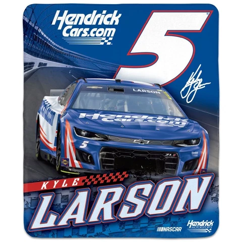 Kyle Larson 2023 HendrickCars 50x60 Winning Image Blanket Cover
