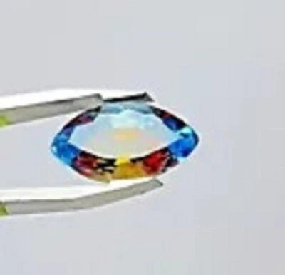 САПФИР ПИТАМБАРИ 8,60 КАРАТА ОГРАНКА МАРКИЗА НАТУРАЛЬНЫЙ ДВУХЦВЕТНЫЙ ДРАГОЦЕННЫЙ КАМЕНЬ РОССЫПЬЮ - Изображение 1 из 3