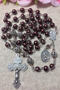 Rosario irrompible, Rosario de San Padre Pío, Medalla de San Miguel - Hecho a mano - Imagen 1 de 8
