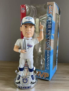 PEYTON MANNING Indianapolis Colts SUPER BOWL XLI MVP Ring Base Bobblehead NIB! - Picture 1 of 5