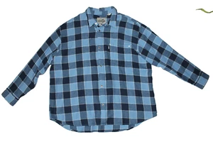 Levi's Silvertab Camicia Uomo Blu Flanella XL Oversize Shacket Bottoni Metallo - Foto 1 di 13