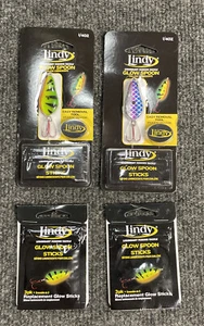 Lindy Leuchtlöffel 1/4 Oz Feuertiger & Regenbogen mit 2 Ersatz-Leuchtstab-Packungen - Bild 1 von 1