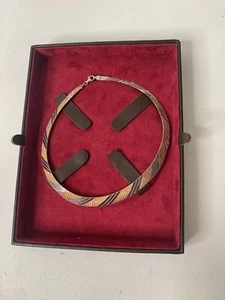 Beautiful Tri-Colored Gold over .925 Italian Sterling Silver Necklace 17.5’’ - Picture 1 of 7