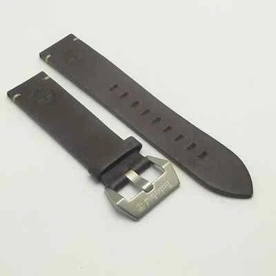 Pulseira de relógio masculina de couro genuíno Timber Land 20 mm - Imagem 1 de 4