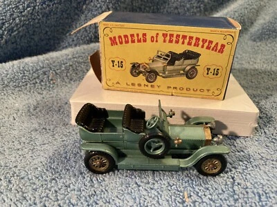 Rolls Royce Silver Ghost de colección Lesney Matchbox MOY Y15 1907 caja original pobre  Foto 1 de 4
