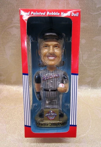 2001 World Series Arizona Diamondbacks Randy Johnson Hand Painted BobbleHead Cover