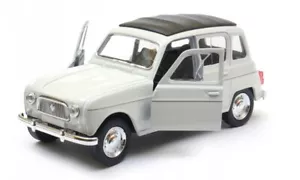 Renault 4 Classic French Car Model Diecast White 1:34-1:39 Scale Welly - Picture 1 of 6
