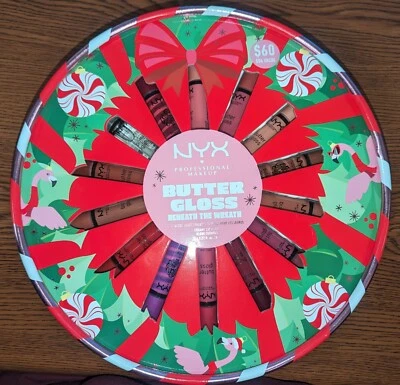 1 SET NYX BUTTER GLOSS BENEATH THE WREATH LIP GLOSS VAULT 14PC SET 0.27FL OZ EA - Image 1 of 2