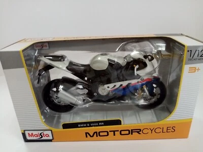 BMW S 1000 RR WHITE 1:12 Modellino - Immagine 1 di 4