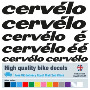 Cervelo new bike decals labels with free bike protection (23 pack) - 20+ colours - Picture 1 of 27
