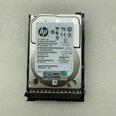 HP MM1000FBFVR 605832-002 653954-001 1TB 6G7.2K 2.5" SAS SC MDL HARD DRIVE G8/G9 - Image 1 of 3