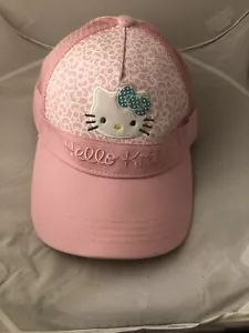Sanrio Hello Kitty verstellbare Golfkappe Mütze Netzrücken pink Geburtstagsgeschenk - Bild 1 von 5