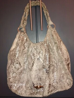 Bolso Hobo Elliott Lucca Grande Ligero, Piel de Serpiente Cuero Repujado Foto 1 de 4