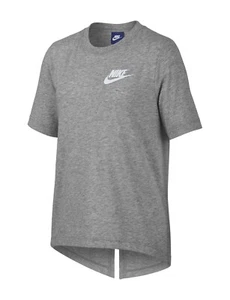 New Nike Girls Logo-Print Split-Back Shirt Size Small MSRP $30 - Picture 1 of 2