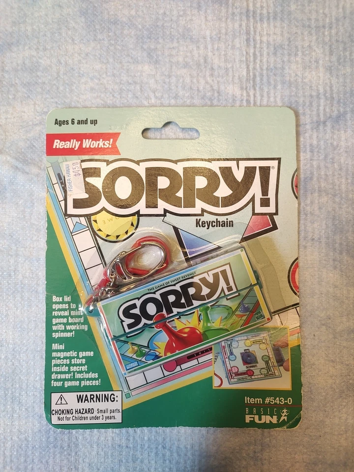 2000 Hasbro Basic Fun Candy Land Mini Board Game Keychain