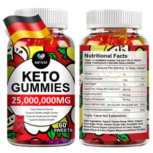 25.000.000 mg dieta, chetosi, brucia grassi cheto perdita di peso 60 orsetti gommosi. - Foto 1 di 9