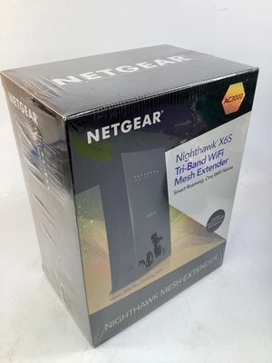NEW Netgear Nighthawk X6S Tri-Band WiFi Mesh Extender AC3000 EX8000 FREE SHIP-M6 - Image 1 of 3