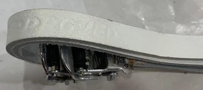 Bicicleta de Carretera de Colección NOS 15" Blanco Schwinn Aprobado Cuero Puntera Correas Foto 1 de 3