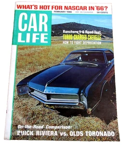 Car Life Magazine February, 1966 Ranchero V-8 Road Test - turbo charged Chevelle - Picture 1 of 5