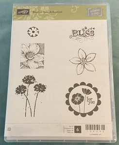 Stampin' Up!  Best Of Sale - A-Bration ~ Gummistempelset ~ Neu! Blumen - Bild 1 von 3
