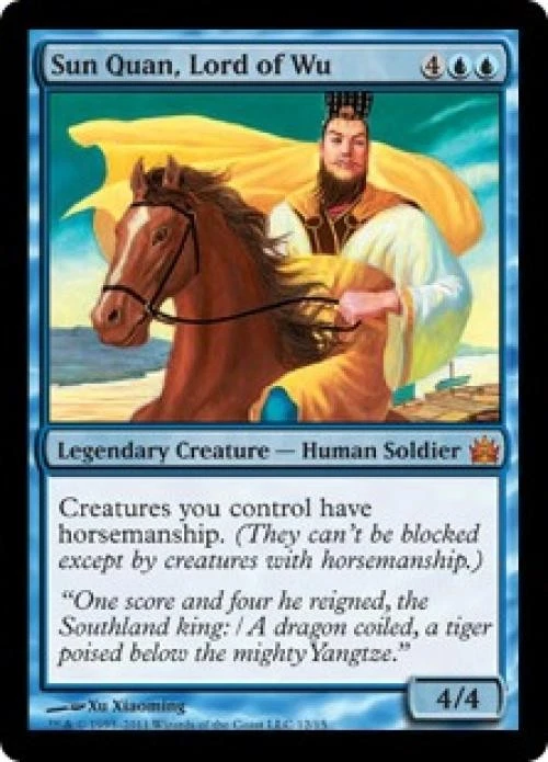 MTG English Sun Quan, Lord of Wu NM Foil From the Vault: Legends - Image 1 of 1