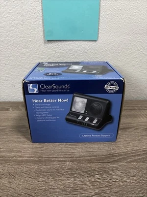 Amplificador de teléfono ClearSounds CR200 señalizador de anillo fuerte con discapacidad auditiva para ancianos Foto 1 de 4